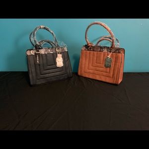 Snake Trim Quilted 3 In 1 Tote Value Set